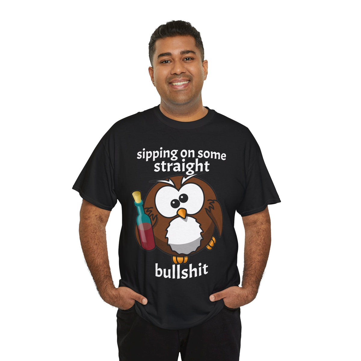 Sipping Owl | Funny T-Shirt