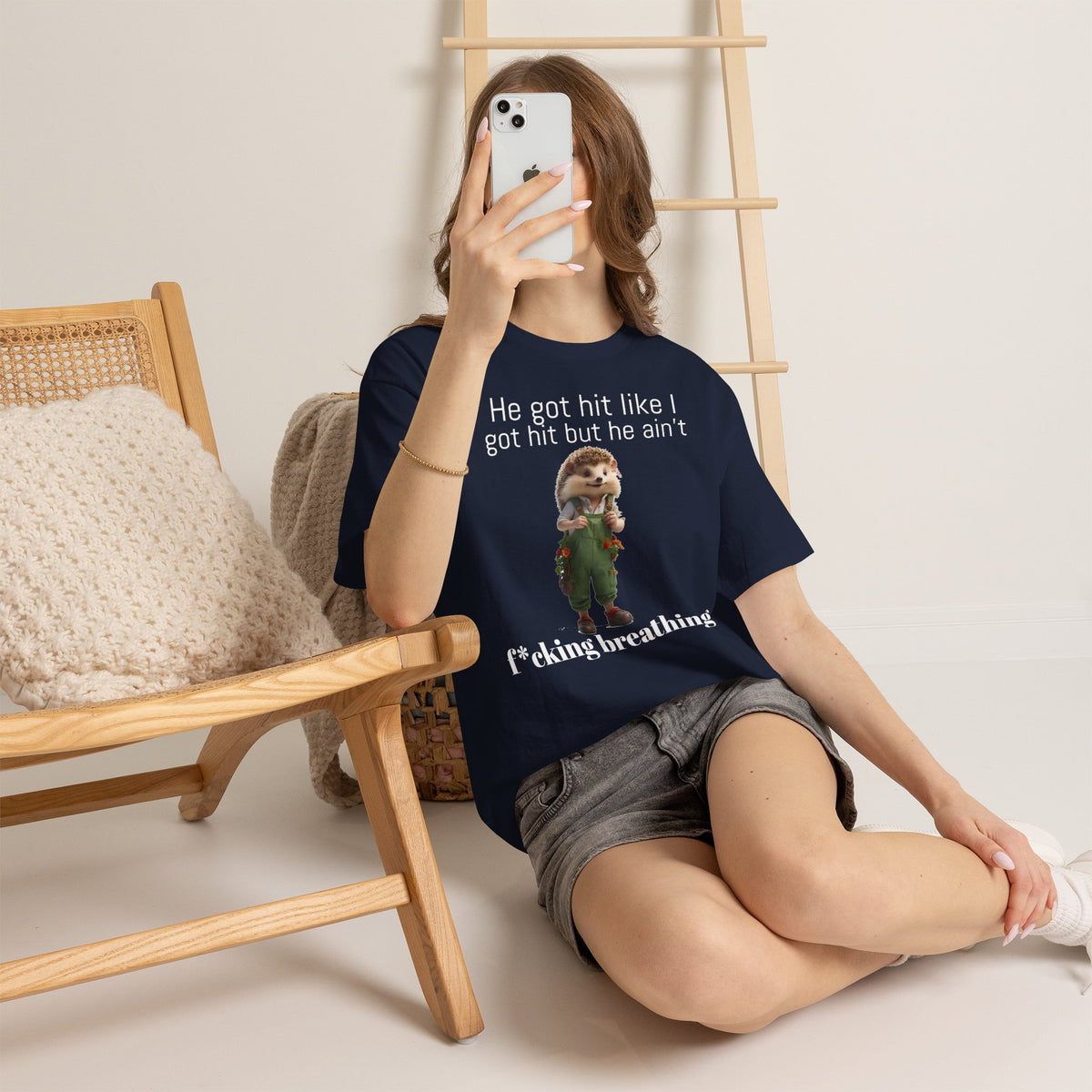 Gangster Hedgehog | Funny T-Shirt