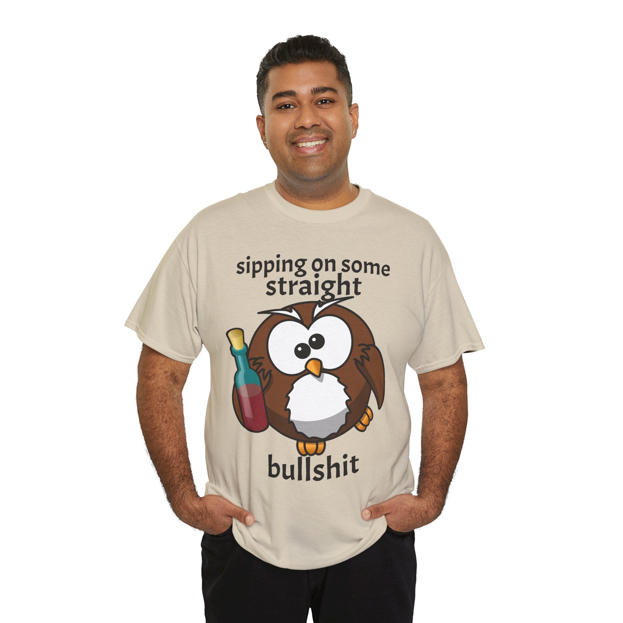 Sipping Owl | Funny T-Shirt
