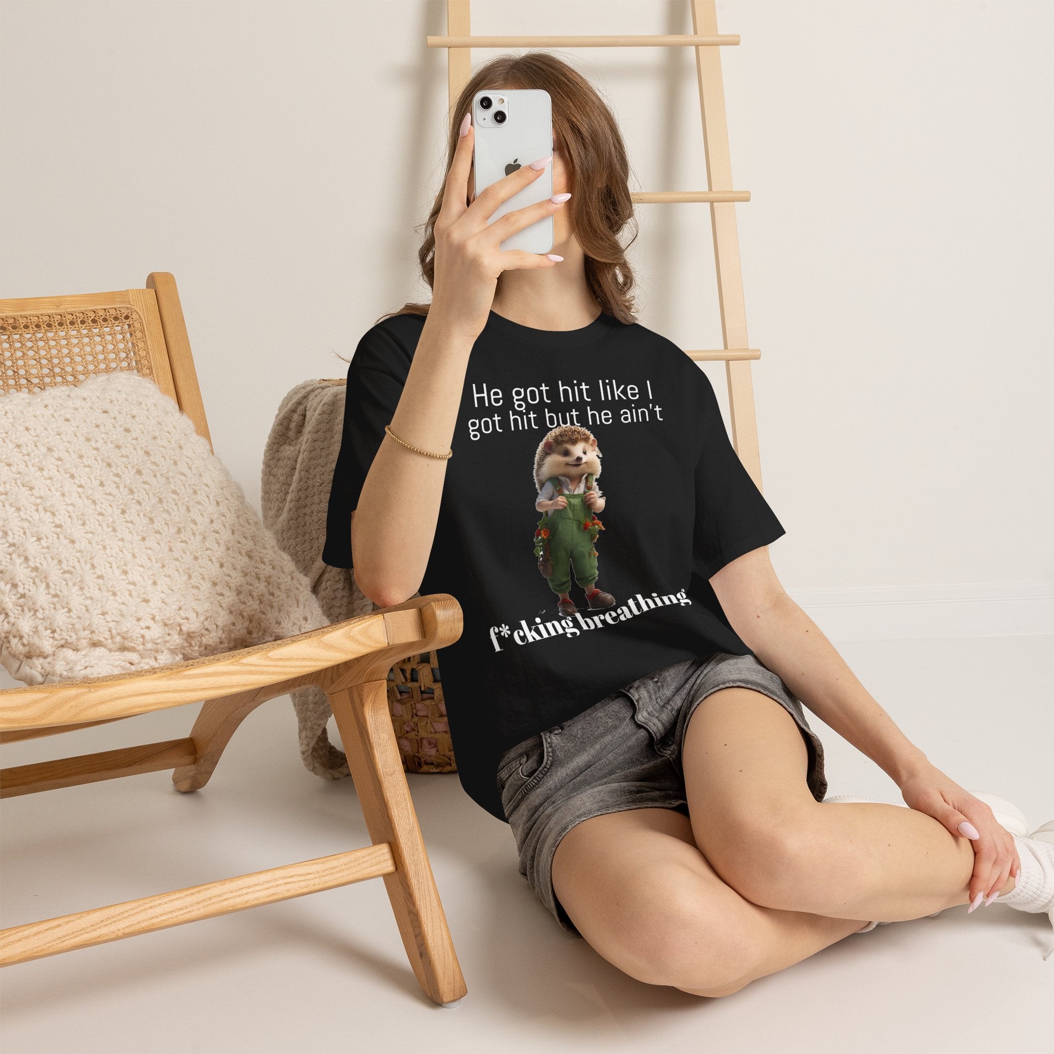 Gangster Hedgehog | Funny T-Shirt