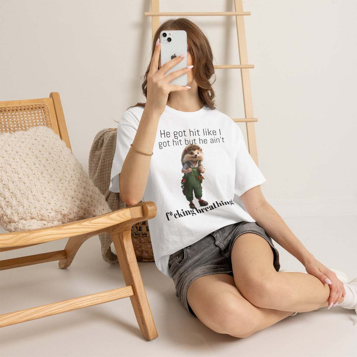 Gangster Hedgehog | Funny T-Shirt